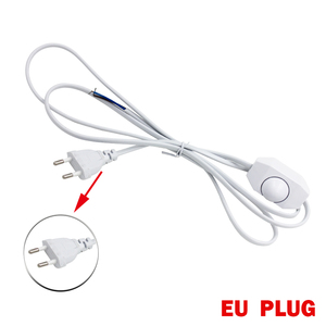 Cable de atenuación de luz, <span class=keywords><strong>enchufe</strong></span> de conmutación de luz, <span class=keywords><strong>interruptor</strong></span> de botón de atenuación de alimentación, de línea de 1,8 m Cable, lámpara LED, modelo de <span class=keywords><strong>enchufe</strong></span> europeo y estadounidense - Product Image 2