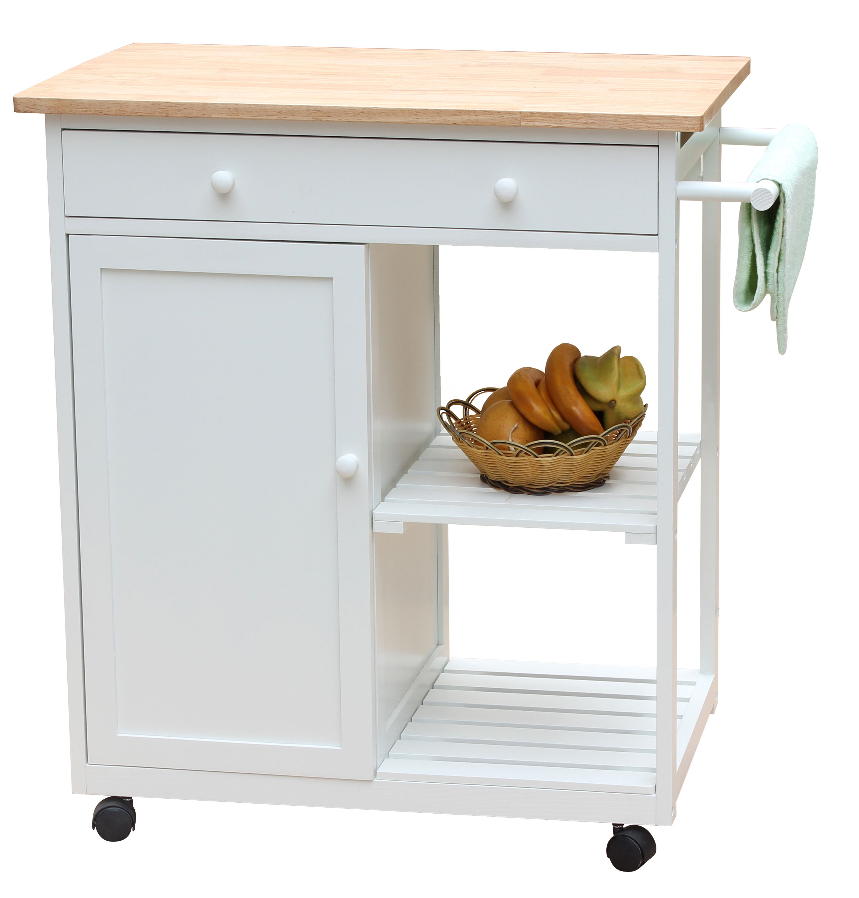 Îlot De Cuisine Boucher Butch Block - 200 Cm - 3 Tiroirs - Style Ferme - Neuf (MTO 12 Semaines)
