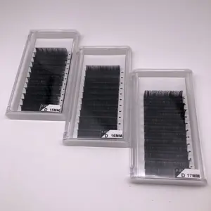 Most Fashion Wholesale Russian Volume Mega Lashes Individual Eyelash Extensions Private Label Custom Packing