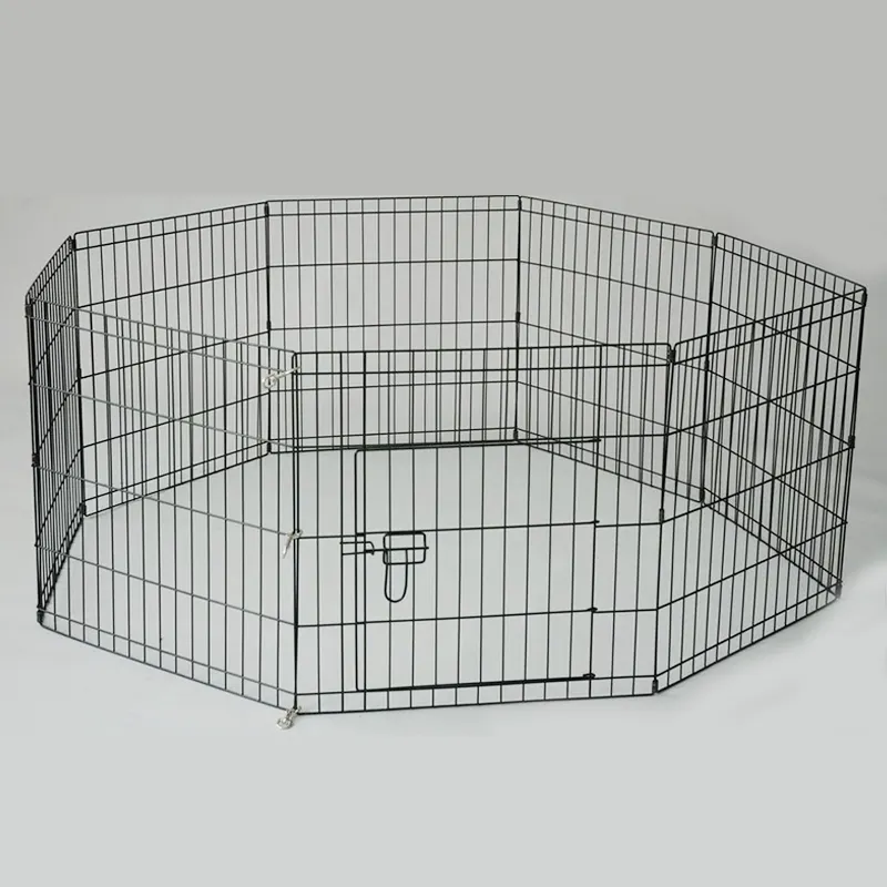 heavy metal wire folding puppy dog play pen rabbit cage