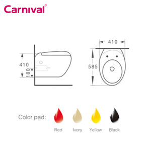 <span class=keywords><strong>Cuvette</strong></span> de toilette murale moderne en céramique en forme <span class=keywords><strong>d</strong></span>'œuf Réservoir <span class=keywords><strong>d</strong></span>'<span class=keywords><strong>eau</strong></span> caché <span class=keywords><strong>pour</strong></span> les hôtels - Product Image 3