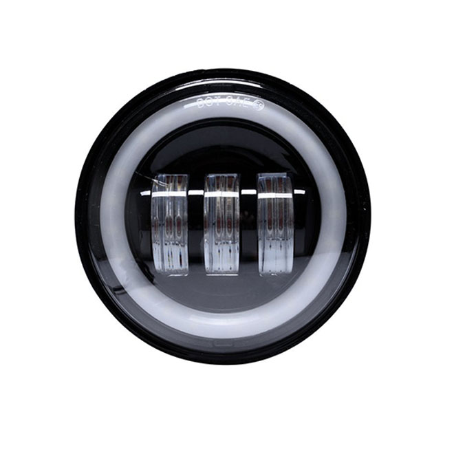 Популярные круглые противотуманные фары 12 В, 24 В для Harley 4,5 дюйма, светодиодные противотуманные фары 30 Вт, 4,5 дюйма для мотоциклов, светодиодные противотуманные фары для автомобиля, велосипеда, светодиодные противотуманные фары