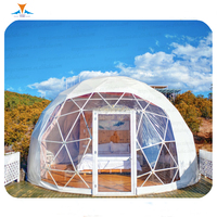Maison dôme géomantique transparente, 6m, pièces, haute qualité