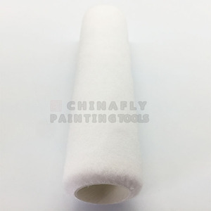 Ctperc008 Groothandel 9 "Pluisvrije Hoge Dichtheid Witte Kleur Gebreide Polyester Epoxy Verf Roller Cover En Verf Roller - Product Image 6