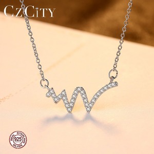 Nuova moda di CZCITY modelli di esplosione coreana da donna collana girocollo in argento Sterling 925 Super Flash CZ con diamanti <span class=keywords><strong>antiallergici</strong></span> w - Product Image 4