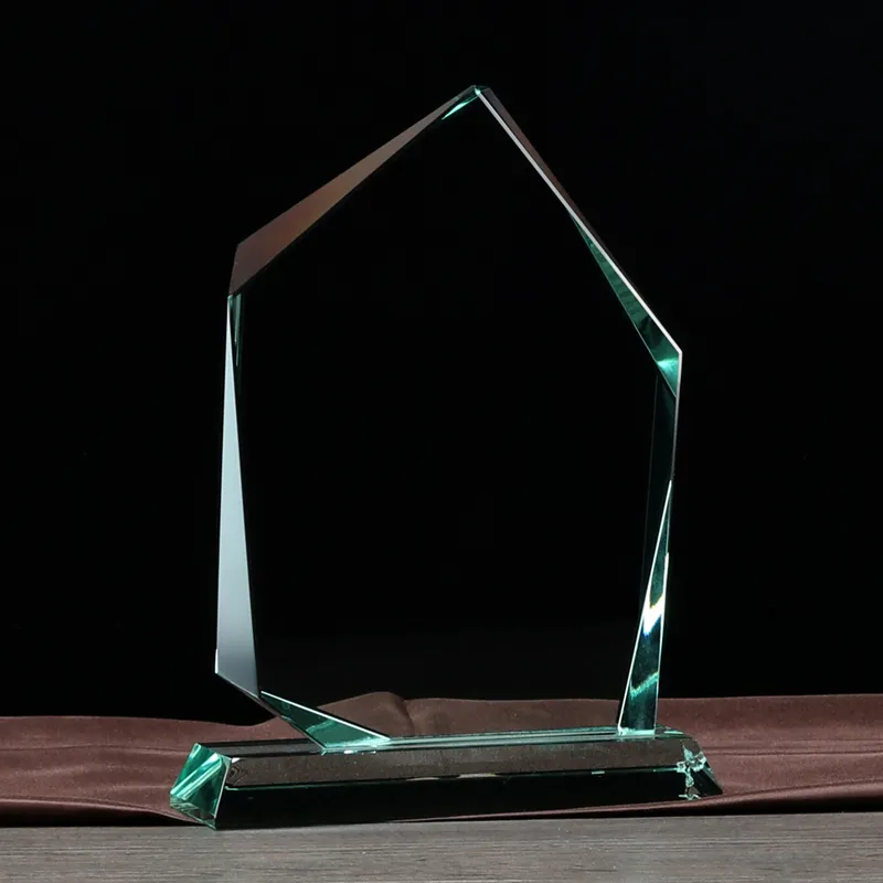 Wholesale Blank Jade glass award cheap price glass award plaque