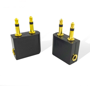 Hãng Hàng Không Tai Nghe Bộ Chuyển Đổi Máy Bay Ổ Cắm Tai Nghe Bộ Chuyển Đổi Kép 3.5 Mm Jack Cắm Hãng Hàng Không Tai Nghe Tai Nghe Adapter Chuyển Đổi 2in1 - Product Image 2