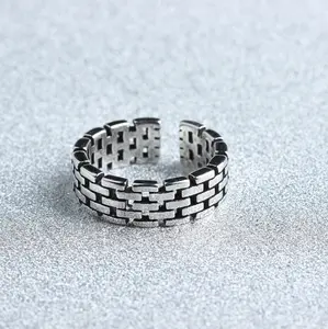 Unisex schmuck männer thai ring 925 sterling silber antiken ring