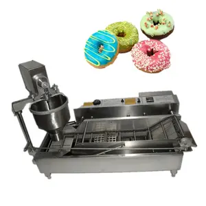 Automatically Extrude Donuts/Fry/Turn Side/Discharge Machines To Make Donuts