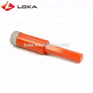 6 mm 1/4"inch Brazed Diamond Hole Cutter Saw Core Drill Bit Hex Shank 3/8" For Granite Marble Tile Glass Ceramic