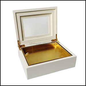 Romántico Dulce 2 capa de chocolate blanco caja de madera caja de chocolate de lujo para el día de San Valentín - Product Image 4