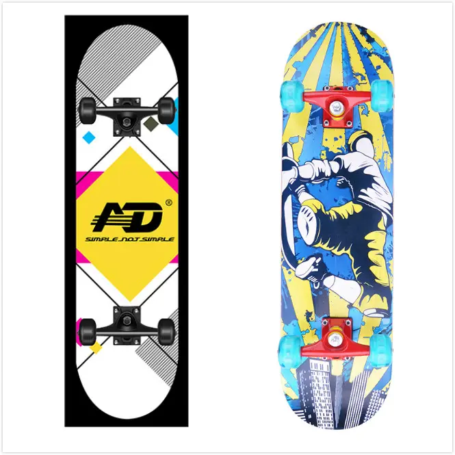 Hot verkauf Professinal Canadian Maple Wooden Skateboard For Outdoor Sports