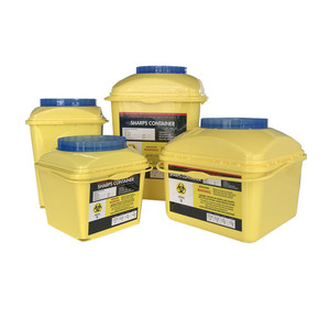 Syringe Disposal Sharps Container Medical 510k PP Plastic Safety Box Biohazard Needle Syringe Bin 5L Sharps Container Disposal