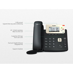 Teléfonos IP de nivel básico Yea-link modelo antiguo marca T19P <span class=keywords><strong>E2</strong></span> /T21P <span class=keywords><strong>E2</strong></span>, teléfono VOIP sip - Product Image 6