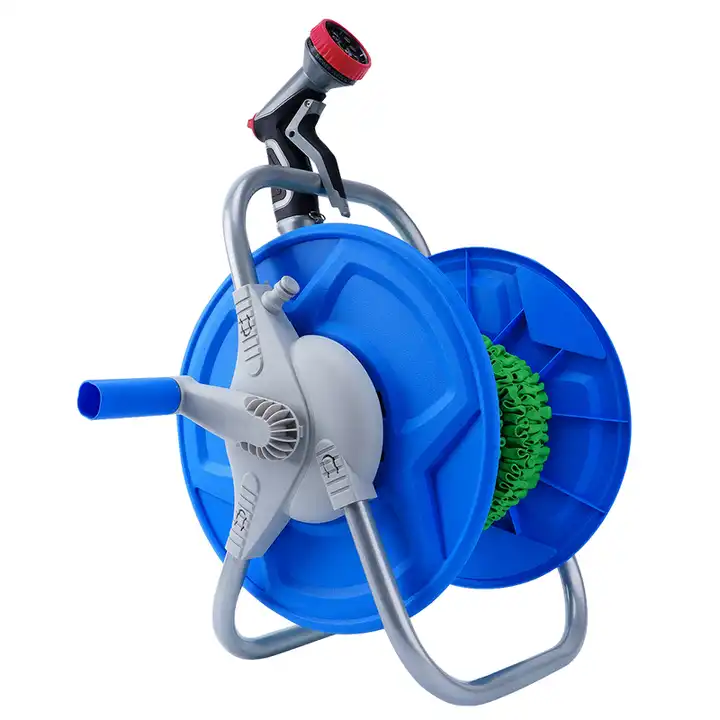 expandable garden hose reel portable high