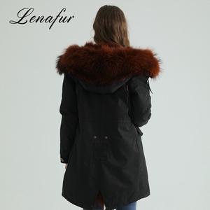 Calidad estable <span class=keywords><strong>mapache</strong></span> forrado parka - Product Image 6