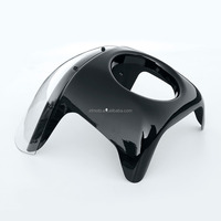 TCMT XF2906E09-T Moto universelle 7 pouces Cafe Racer Phare avant et pare-brise