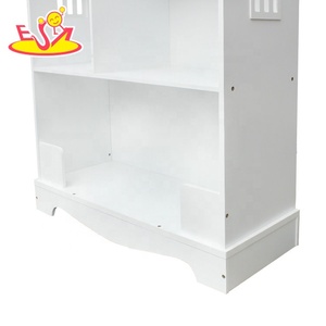 2018 nuovo disegno bianco di legno a forma di casa scaffale per i bambini W08D015B - Product Image 5