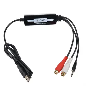 Ezcap216D USB2.0 ses yakalama kaset pikap vinil kaydedici oynatıcı harici ses kartları