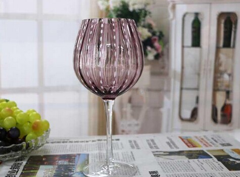 Haonai cheap wholesale glasses bulk crystal colored stemmed wine glass