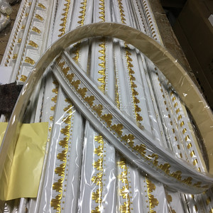 Green Material Decorative European Plastic Ceiling Cornice PU <strong>Flexible</strong> <strong>Moulding</strong> - Product Image 3