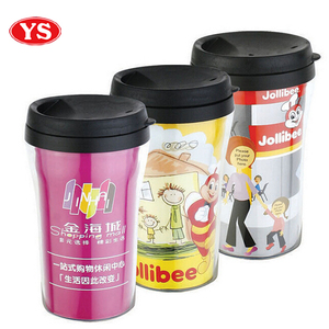 280ml nhựa cách điện du lịch <span class=keywords><strong>Mug</strong></span> với chèn giấy <span class=keywords><strong>DIY</strong></span> - Product Image 2