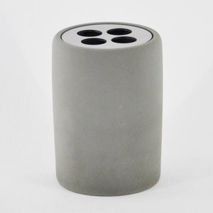 Accessoires de bain en béton cylindriques écologiques gris en promotion par Top Jingle (Modèle BA5037GY/S5_R) - Product Image 3