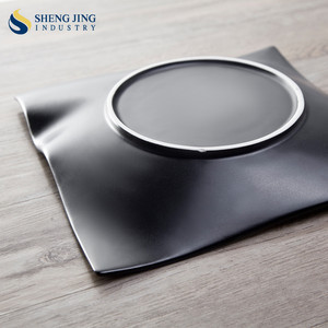 Patricio China 10 pulgadas Plato Cuadrado Negro de La Vendimia Para La Venta - Product Image 6