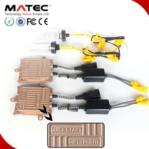 HID 氙气灯厂家 MATEC 35W 55 W H7 9005 9006 H4 4300K 6000K 55 瓦特 HID 氙气灯套装