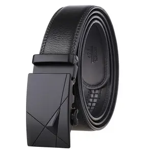 Wholesale Suppliers Men Leather Automatic Buckles Ratchet belt