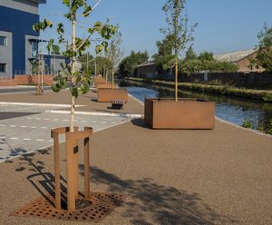 Customized Size Corten Steel Garden <strong>Tree</strong> Planters Metal <strong>Large</strong> Small <strong>Pots</strong> Minimalist Design for Home Nursery Flower Plant <strong>Pot</strong> - Product Image 5