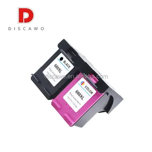 חלקי Discawo תואם עבור HP DeskJet 1115 1118 2130 2135 2138 680XL 680 מחסנית דיו