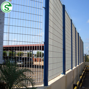 Constructions 25*2 barre en acier plate, clôture murale à <span class=keywords><strong>grille</strong></span> soudée par presse pour aéroport - Product Image 5