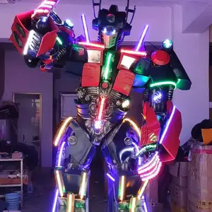 Yüksek kaliteli LED robot kostümleri olay performansları