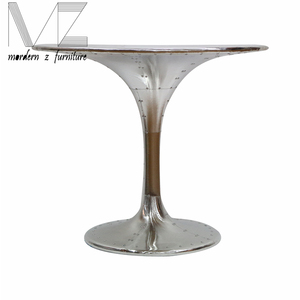 Vintage industrielle <span class=keywords><strong>tulipe</strong></span> table À <span class=keywords><strong>Manger</strong></span> avec couvercle En Aluminium - Product Image 2