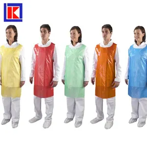 Pe Disposable Apron Waterproof Disposable HDPE LDPE Plastic Cheap Disposable Pe Apron For Adults