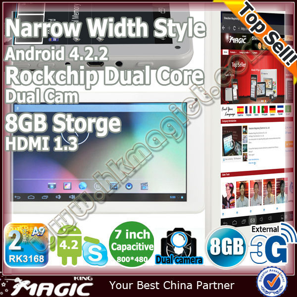 Android 4.2 rk3168 más barato de doble núcleo 7 tablet pc mid q88