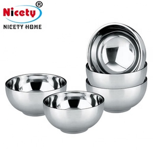 Nicety tigela de sopa espelhada, tigela de aço inoxidável/barata