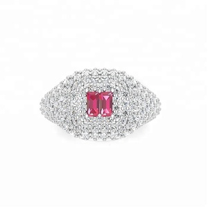 <span class=keywords><strong>Mlle</strong></span> Bijoux Nouveau Design Hip Hop Bijoux 18 <span class=keywords><strong>k</strong></span> Diamant Bague - Product Image 3