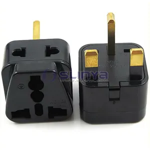 Universal 2 in 1 Plug Grounded Adaptor Plug Adapter Type G UK to European Plug - United Kingdom UK, Ireland, Hong Kong,Singapore