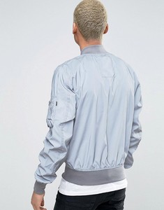 Giacca riflettente da uomo <span class=keywords><strong>Ma1</strong></span> di moda personalizzata in bianco di fabbrica 3M - Product Image 2