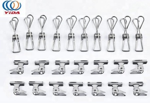 Nhà Máy Giá Bán Bạc Kim Loại Thép Không Gỉ Mùa Xuân Clip/Quần Áo Peg/Sunning Clip - Product Image 5