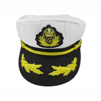 Oten — chapeau Captain mpirate, vente en gros, couverts blancs