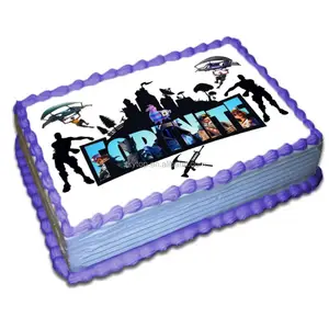 Yenilebilir kek topper gofret pirinç kağıt kek dekorasyon kek topper doğum günü partisi düğün pastası dekor tedarikçisi