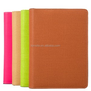 A5 con cremallera de cuero de la PU DE LA CONFERENCIA carpeta cartera con calculadora marrón verde rosa - Product Image 6