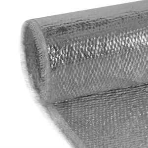 Panas Mesin Isolasi 3Mm Kedua Belah Pihak Aluminium Foil Fiberglass Cloth