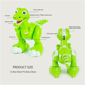 DWI DOWELLIN Dinosaur Robot RC Toy avec fonction de pulvérisation Meilleurs cadeaux pour les enfants - Product Image 4