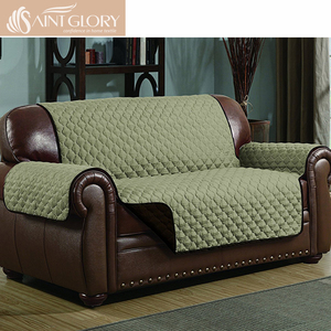 High Quality Slipcover <strong>Sofa</strong> Covers Set Quilted Reversible Furniture <strong>Protector</strong> with Elastic Strap - Product Image 2