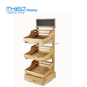 Đẹp 3 Lớp Gỗ Bánh Mì <span class=keywords><strong>Rack</strong></span> Hiển Thị Cho Bánh Với Top Quảng Cáo Hội Đồng Quản Trị - Product Image 1