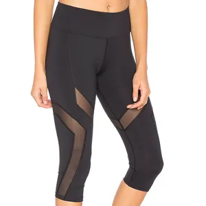 2024 womens Mesh stitching sport sette punti leggings sexy fashion butt lift yoga pants all'ingrosso